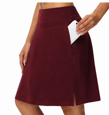 Women's 20" Knee Length Skorts Golf Tennis Skirt