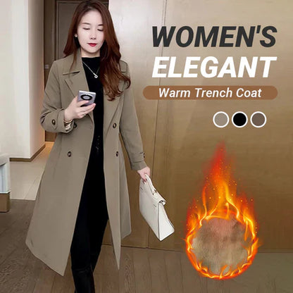 ❄️Winter Specials❄️ Women's Elegant Warm Trench Coat✨🔥 Free Shipping🔥