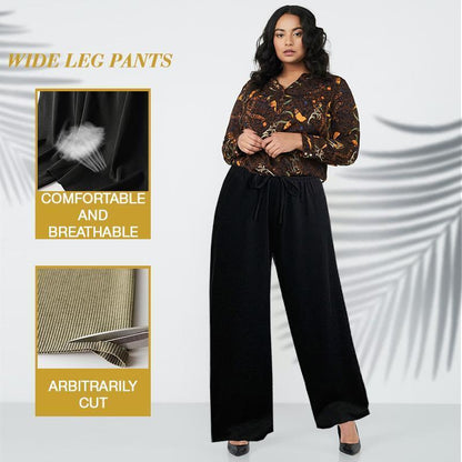 Ice Silk Wide Leg Pants for Women