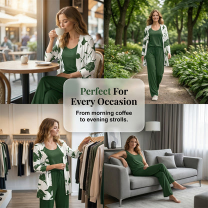 ⏰🔥LIMITED TIME 50% OFF! 👚 Women’s Casual Comfortable 3-Piece Outfit Set – Stylish, Soft & Perfect for Everyday Wear ✨💃
