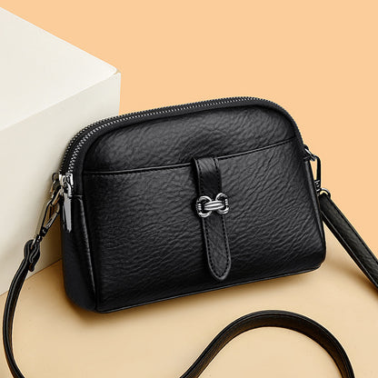 Women's Soft PU Leather Crossbody Bag with Adjustable Strap