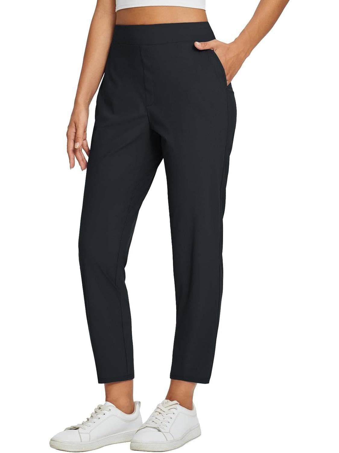 ⏳2026 Hot Sale 70% OFF🌞Women’s Fitted High-Waisted Zip-Pocket Trousers - 👖Lightweight, Breathable, Soft 26"/27" Ankle Pants with Zipper Pockets