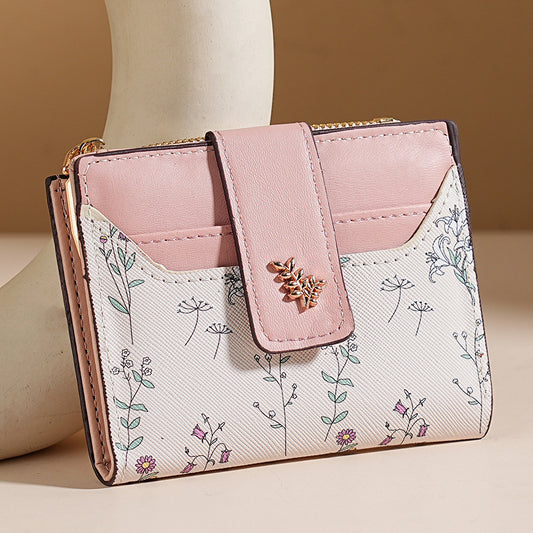 🔥🖤Hot Sale:50% OFF🔥Floral Print Short Wallet for Women