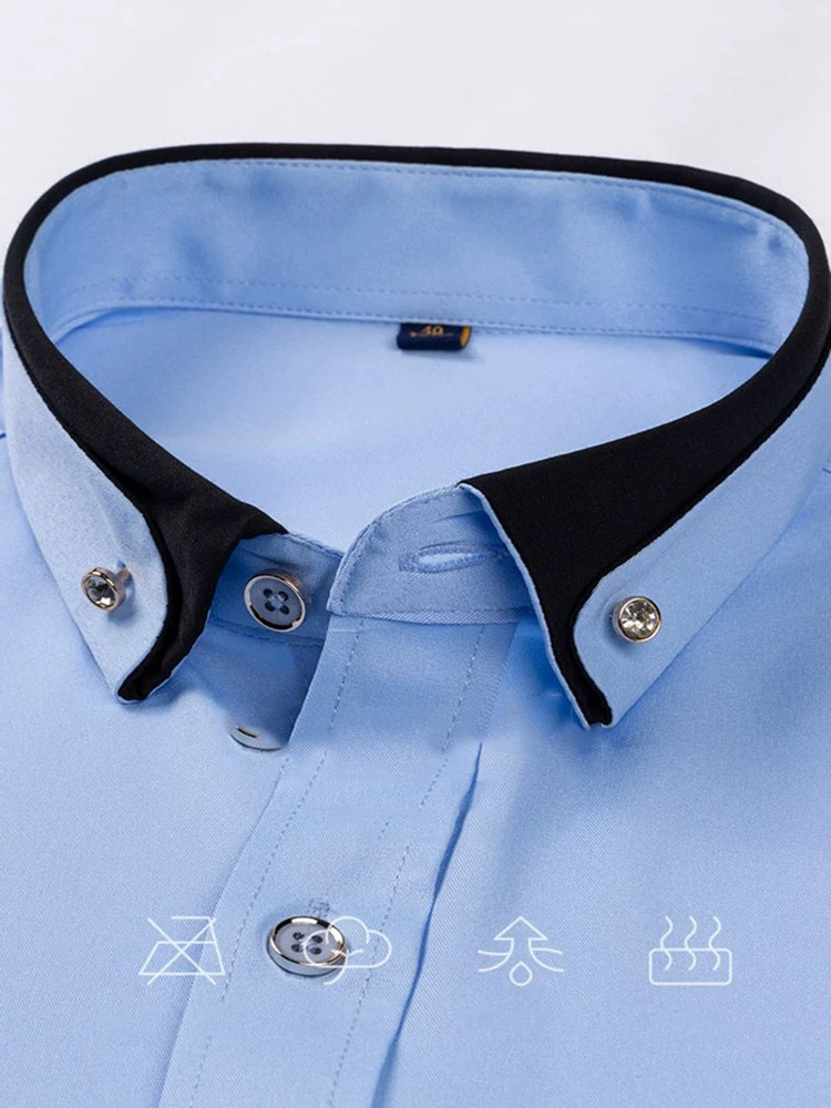 Men's Stretch Slim-Fit Long-Sleeve Shirt