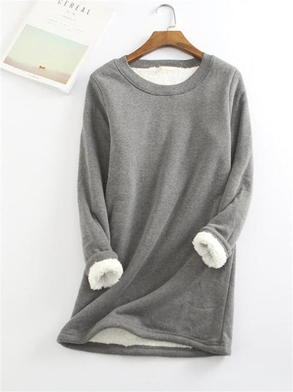 Women's NEW Casual Cotton Round Neck Solid Sweatshirt (S-5XL)