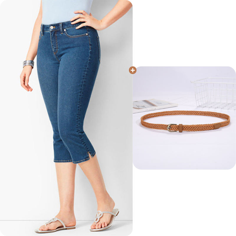 🌸 LIMITED-TIME 50% OFF! ✨Women's Stretch Denim Capri Jeans