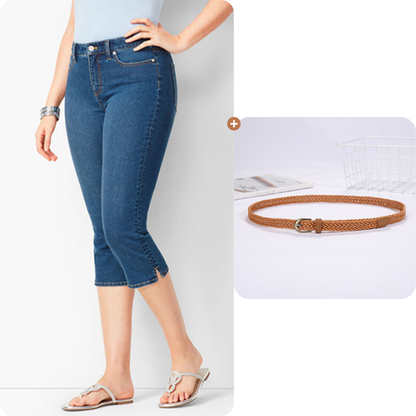 🌸 LIMITED-TIME 50% OFF! ✨Women's Stretch Denim Capri Jeans