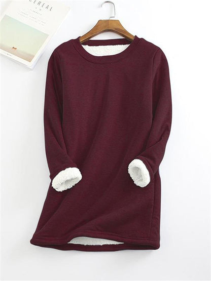 Women's NEW Casual Cotton Round Neck Solid Sweatshirt (S-5XL)