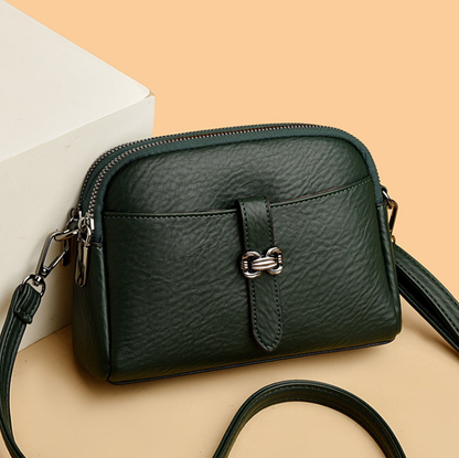 Women's Soft PU Leather Crossbody Bag with Adjustable Strap