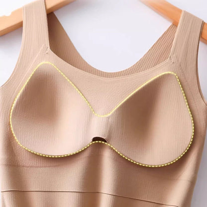 ❄️ Lightweight Warmth | Women's Thermal Tank Top with Built-In Bra