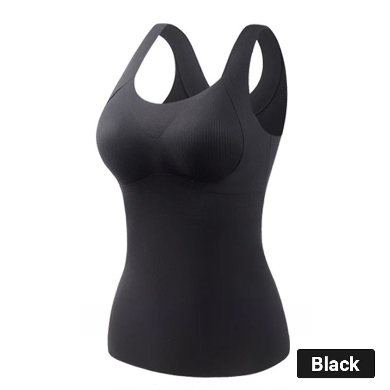 ❄️ Lightweight Warmth | Women's Thermal Tank Top with Built-In Bra