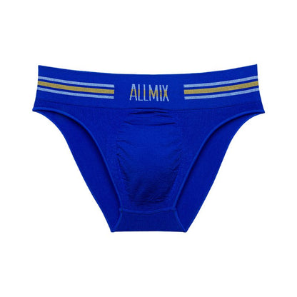 Men's Sexy Colorful Stripe Letter Seamless Low Waist Briefs