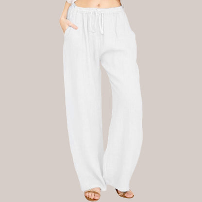 🔥Hot Sale🔥Women's Cotton Linen Casual Wide-Leg Pants