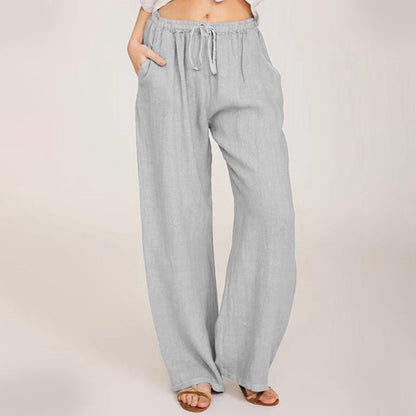 🔥Hot Sale🔥Women's Cotton Linen Casual Wide-Leg Pants