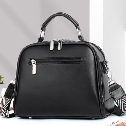 👜Light luxury soft leather multi-layered small square handbag