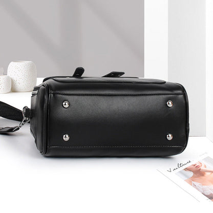 👜Light luxury soft leather multi-layered small square handbag