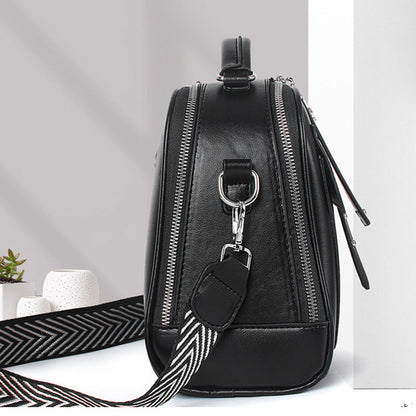 👜Light luxury soft leather multi-layered small square handbag