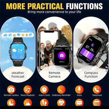 📣💧Waterproofing Ultimate Outdoor Companion⌚ Rugged Outdoor Smart Watch - 100+ Sports Modes