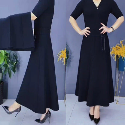 🔥Hot Sale🎁Women’s Elastic High Waisted Thick Long Skirt