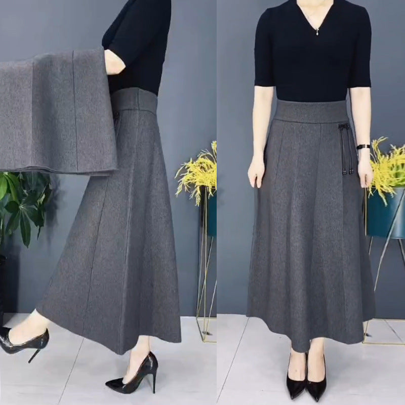 🔥Hot Sale🎁Women’s Elastic High Waisted Thick Long Skirt