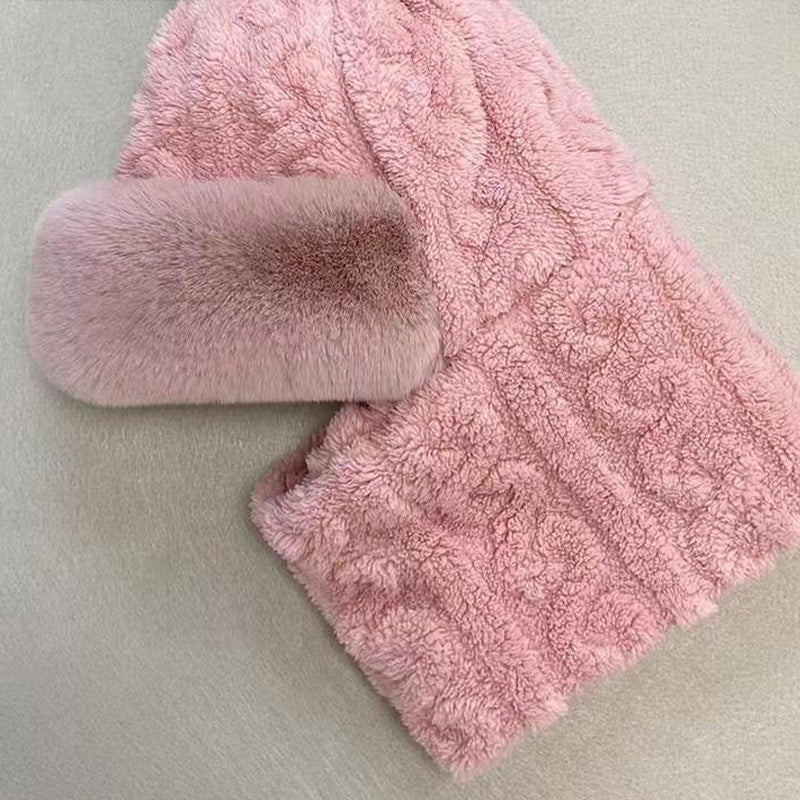 😍HOT SALE🥰 Women's Winter Warm Windproof Plush Scarf Hat