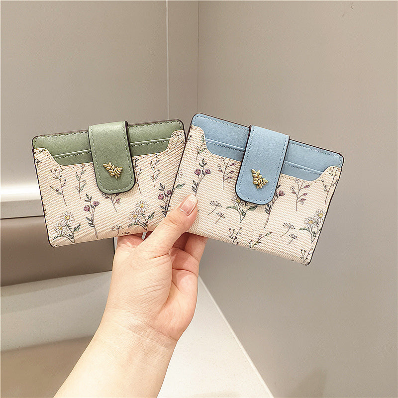 🔥🖤Hot Sale:50% OFF🔥Floral Print Short Wallet for Women