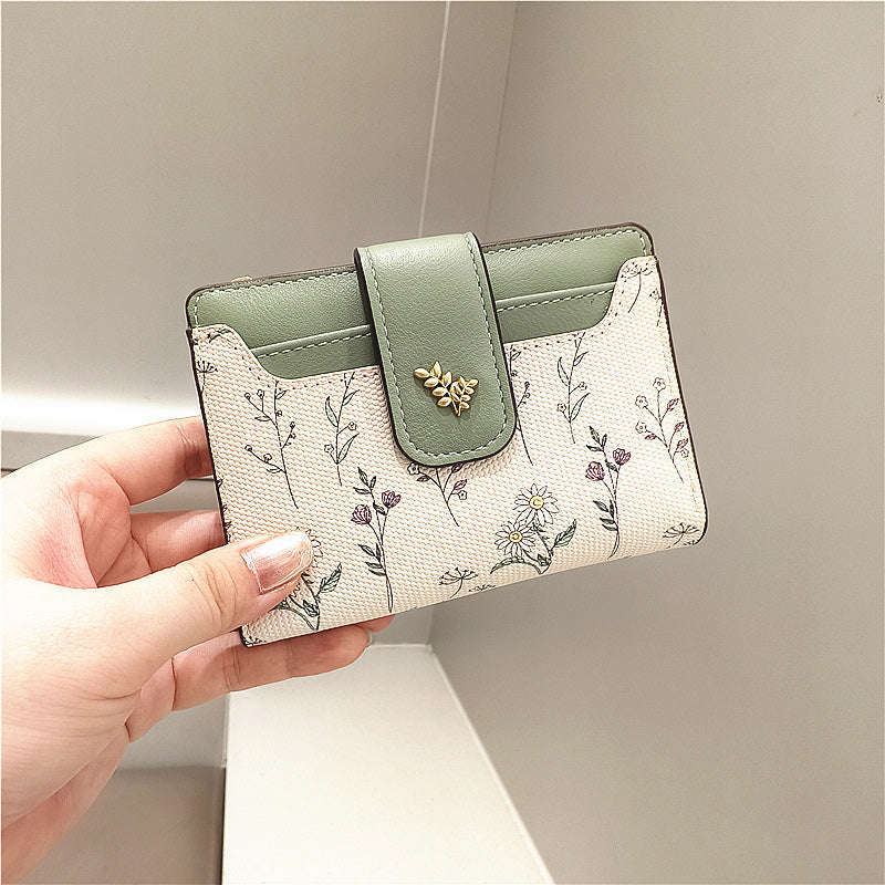 🔥🖤Hot Sale:50% OFF🔥Floral Print Short Wallet for Women