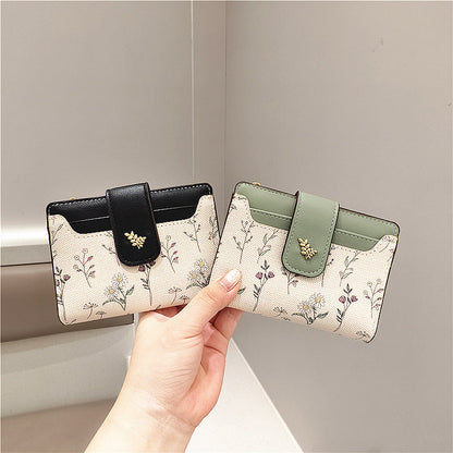 🔥🖤Hot Sale:50% OFF🔥Floral Print Short Wallet for Women