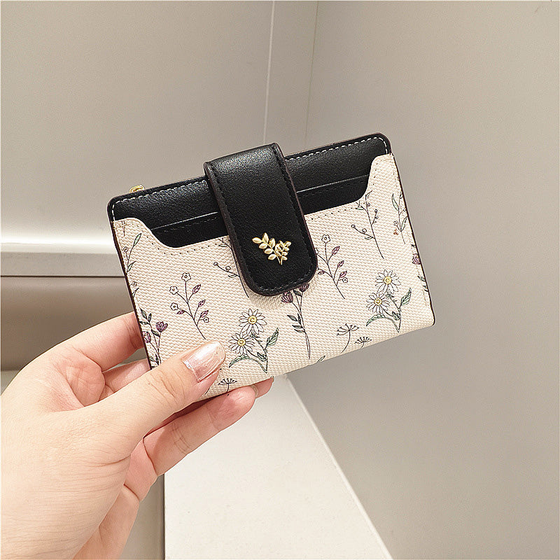 🔥🖤Hot Sale:50% OFF🔥Floral Print Short Wallet for Women