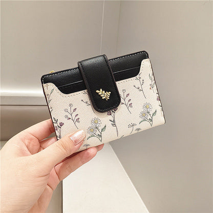 🔥🖤Hot Sale:50% OFF🔥Floral Print Short Wallet for Women