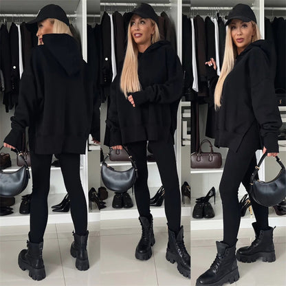 Autumn/Winter Special 49% off💓 Women's Oversized Hoodie and Leggings Set