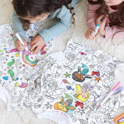 DIY Cartoon Colorable Pajamas for Kids