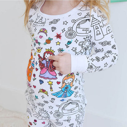 DIY Cartoon Colorable Pajamas for Kids