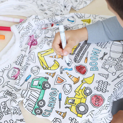 DIY Cartoon Colorable Pajamas for Kids