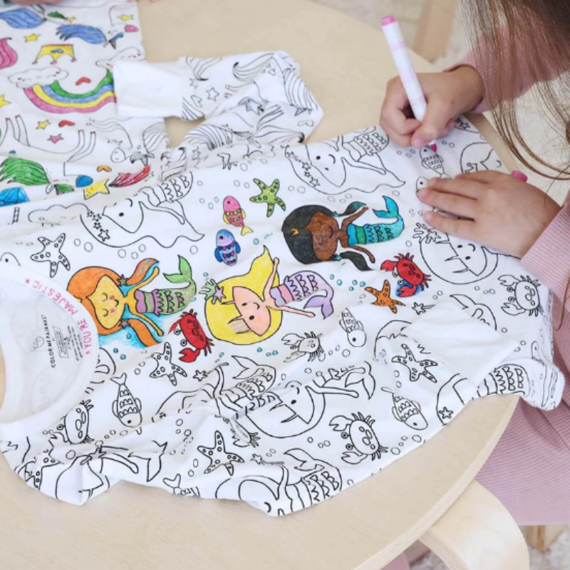 DIY Cartoon Colorable Pajamas for Kids