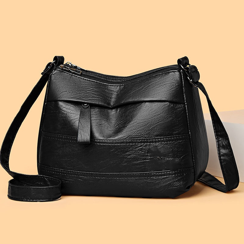 Retro Large-Capacity Multilayer Shoulder Bag