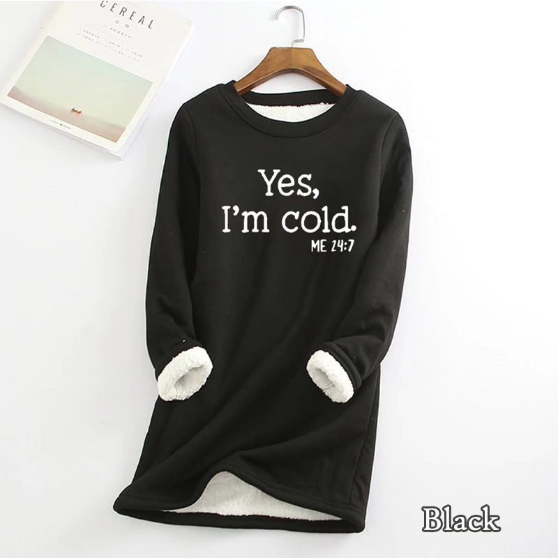 [Best Gift For Her] Women's Winter Plush Lined Warm Sweatshirt