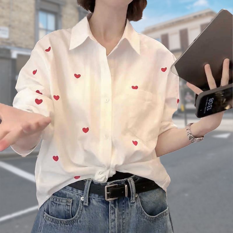 Women’s Nice Chic Lapel White Shirt