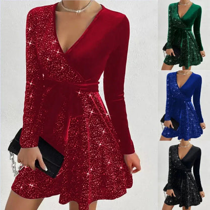 Women’s Sequin A-Line Mini Dress