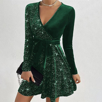 Women’s Sequin A-Line Mini Dress