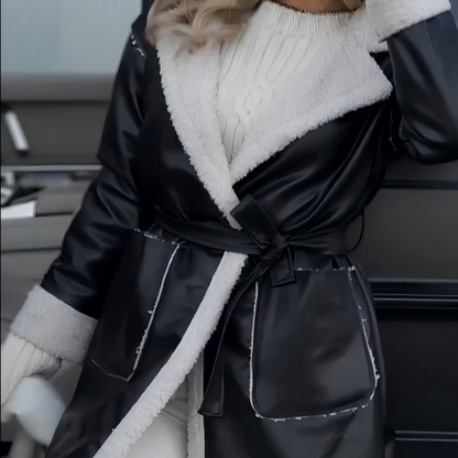 ❄️Winter Specials❄️ Women's Stylish Lapel Coat with Belt