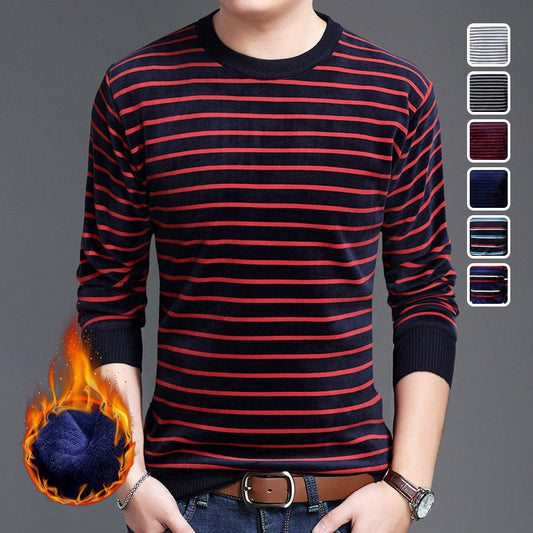 🔥 Christmas Sale🔥Men's Warm Striped Cozy Fashion Sweater