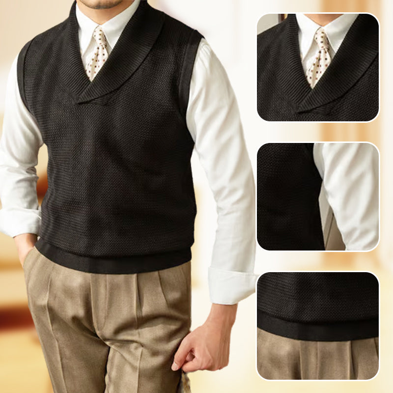 🎅Christmas Sale - 50% OFF🎅 Men's Slim Fit Elegant Knit Vest