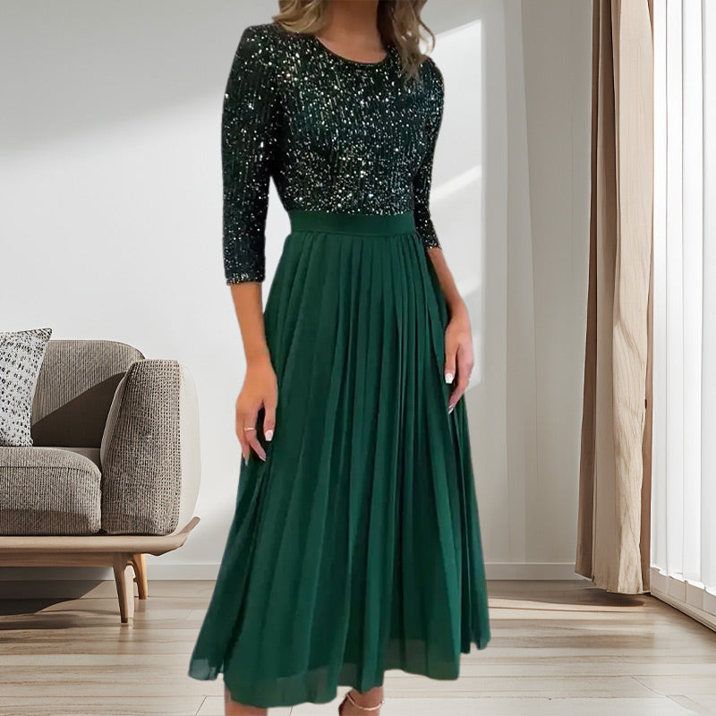 🔥Big Sale 49% OFF🔥Women's Sequin Midi Tulle Dress