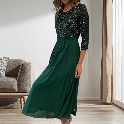 🔥Big Sale 49% OFF🔥Women's Sequin Midi Tulle Dress