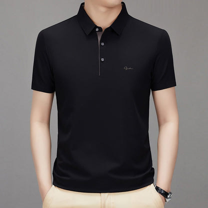❄️Men's Ice Silk Breathable Lapel Short Sleeve Shirt✨
