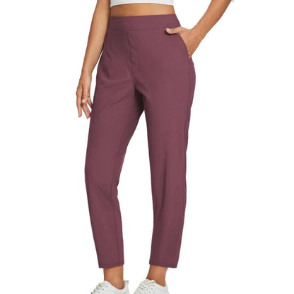 ⏳2026 Hot Sale 70% OFF🌞Women’s Fitted High-Waisted Zip-Pocket Trousers - 👖Lightweight, Breathable, Soft 26"/27" Ankle Pants with Zipper Pockets