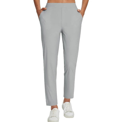 ⏳2026 Hot Sale 70% OFF🌞Women’s Fitted High-Waisted Zip-Pocket Trousers - 👖Lightweight, Breathable, Soft 26"/27" Ankle Pants with Zipper Pockets