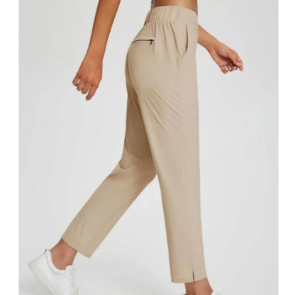 ⏳2026 Hot Sale 70% OFF🌞Women’s Fitted High-Waisted Zip-Pocket Trousers - 👖Lightweight, Breathable, Soft 26"/27" Ankle Pants with Zipper Pockets