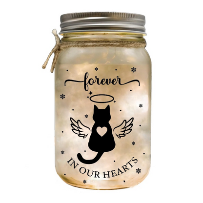 Warm Glow Glass Wish Bottle Light